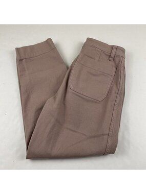 Madewell Emmett Jeans Women’s 27 Dusty Pink High Rise Tapered Cotton Stretch